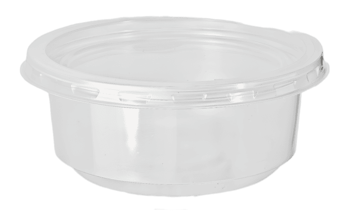 Контейнер пластиковый УПАКС 200 мл D-101 мм КРУГЛЫЙ + крышка КОМПЛЕКТ