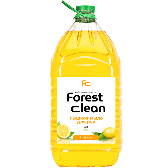 Жидкое мыло 5 л "FOREST Clean" пэт, Лимон Жидкое мыло 5 л "FOREST Clean" пэт, Лимон