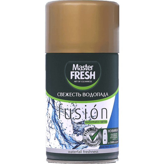Освежитель воздуха 250 мл "Master FRESH GOLD" сменный баллон, Свежесть водопада Освежитель воздуха 250 мл "Master FRESH GOLD" сменный баллон, Свежесть водопада